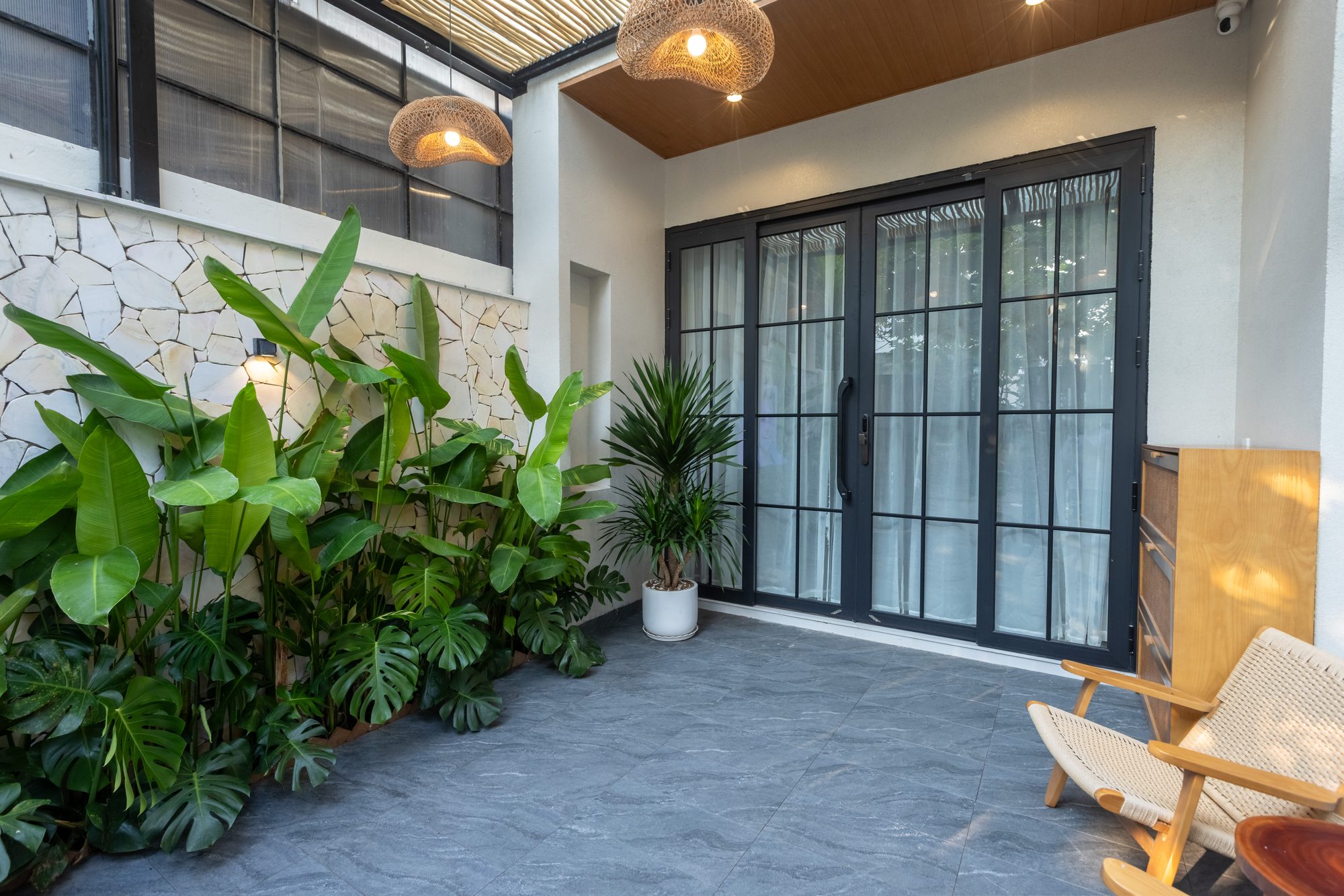 Entrance patio