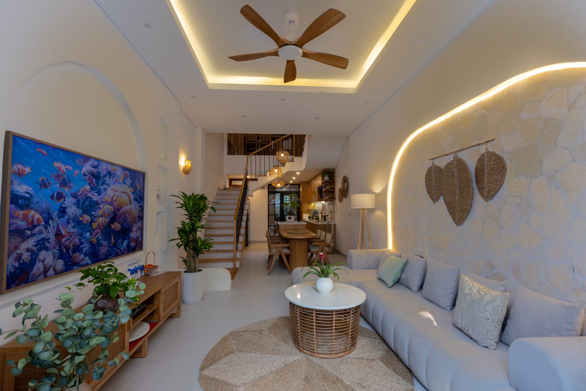 Living room sofa and coffee table